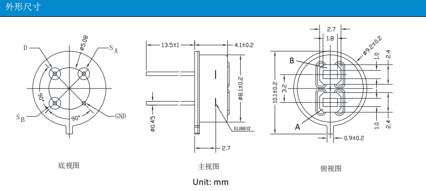 森霸SPG-EA32-EF外形尺寸图