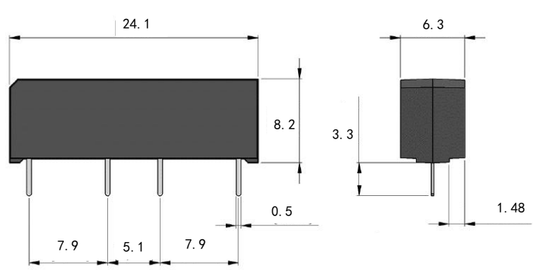 艾礼富PH1B1A101K高压干簧继电器外形图.png