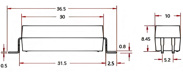艾礼富PH1R1A251K高压干簧继电器外形图.png